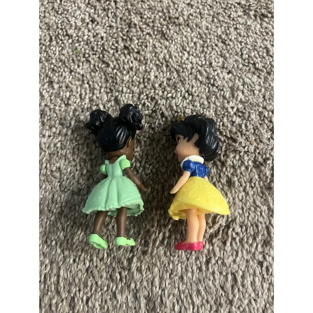 Disney Princess Mini Poseable 3.5" Doll Snow White & TIANA Lot Of 2 - Picture 2 of 2